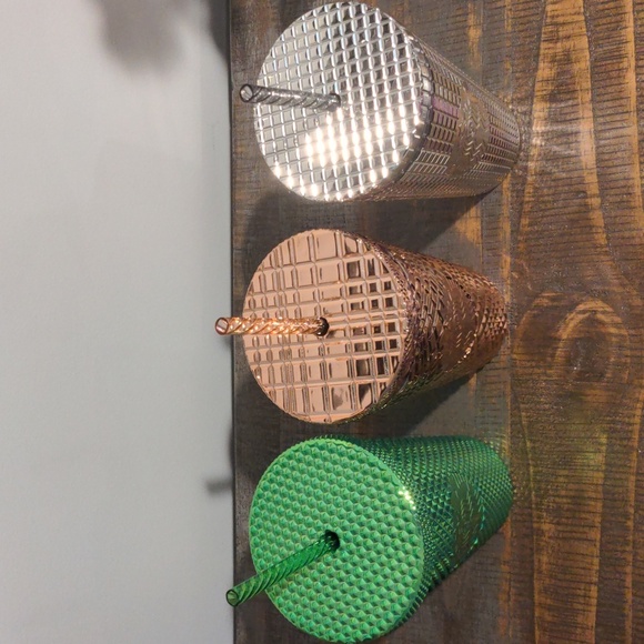 Starbucks Metallic Tumbler set of 3 16oz New - Picture 2 of 3